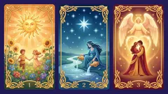 Valitse kortti: yksinkertainen 3 kortin onnellisuustesti selkeyden, rauhan ja seuraavien askelten löytämiseen