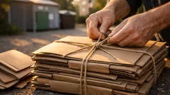 Näin sidot pahvilaatikot narulla niin, ettei nippu aukea kantomatkalla