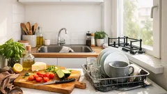 Näin vapautat työtason: tee kuivausteline tiskialtaan päälle ilman poraamista