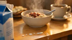 Näin kaadat maitoa maitopurkista ilman yhtäkään tippaa pöydälle