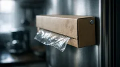 Pidä muovikelmu aina käden ulottuvilla: leijuva säilytys jääkaapin kyljessä magneetilla